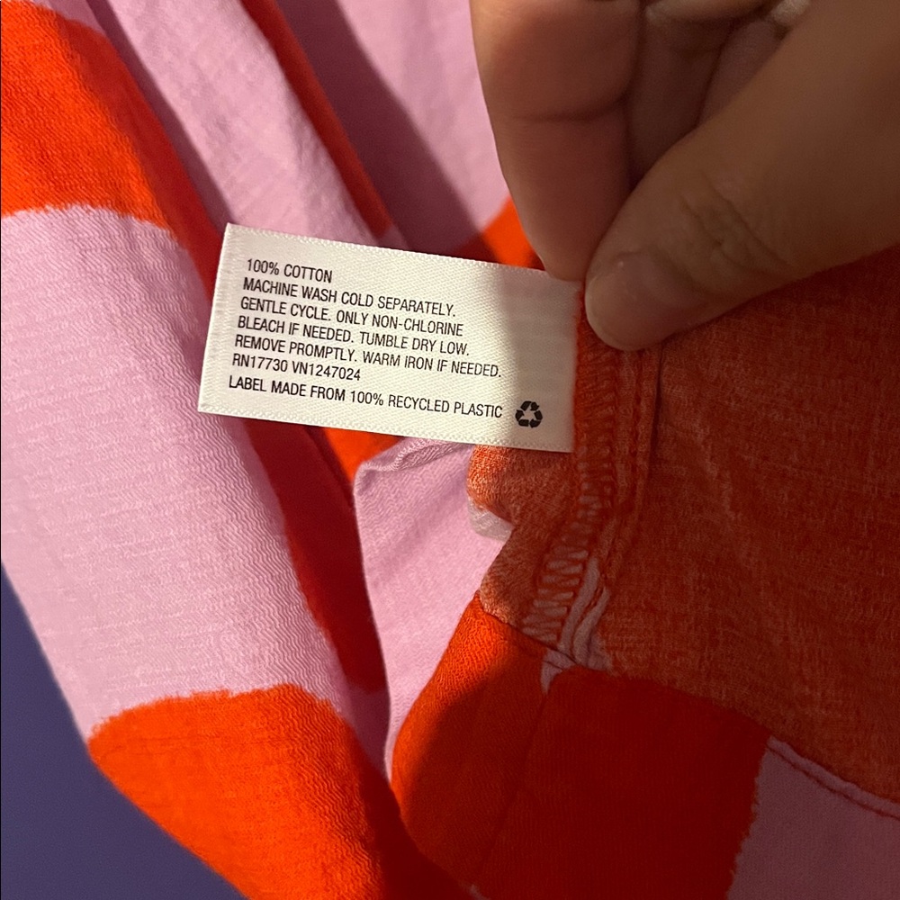 Ava & Viv Lilac and Red Abstract Woven Sundress - Picture 9 of 11